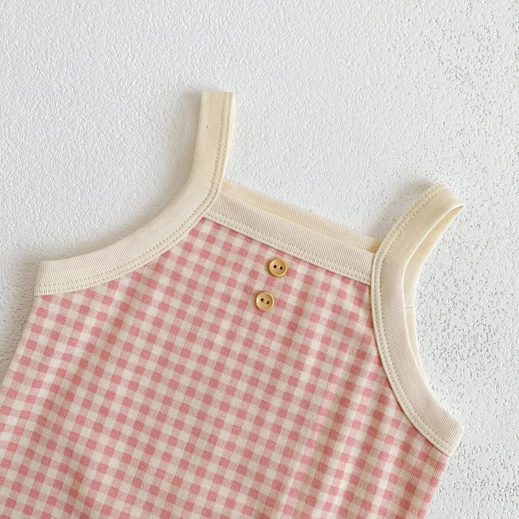 Hina Gingham Romper