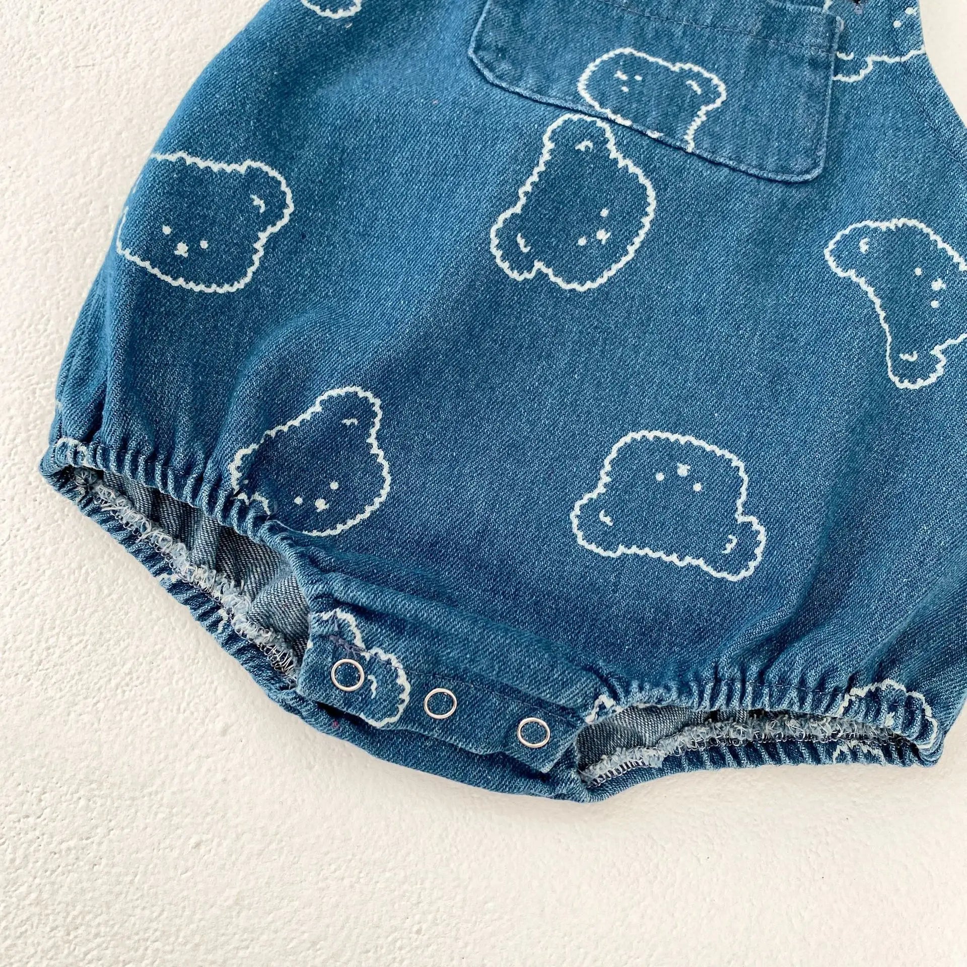 Bear Denim Romper