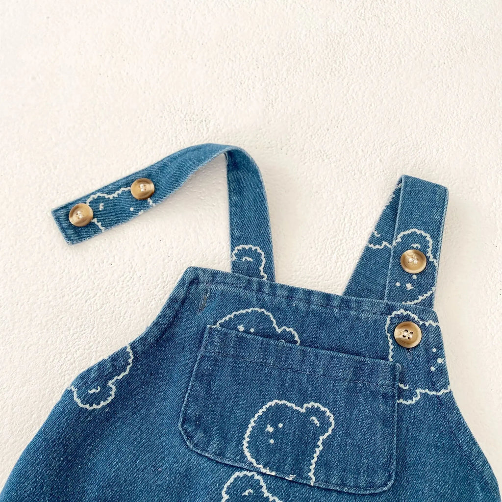 Bear Denim Romper