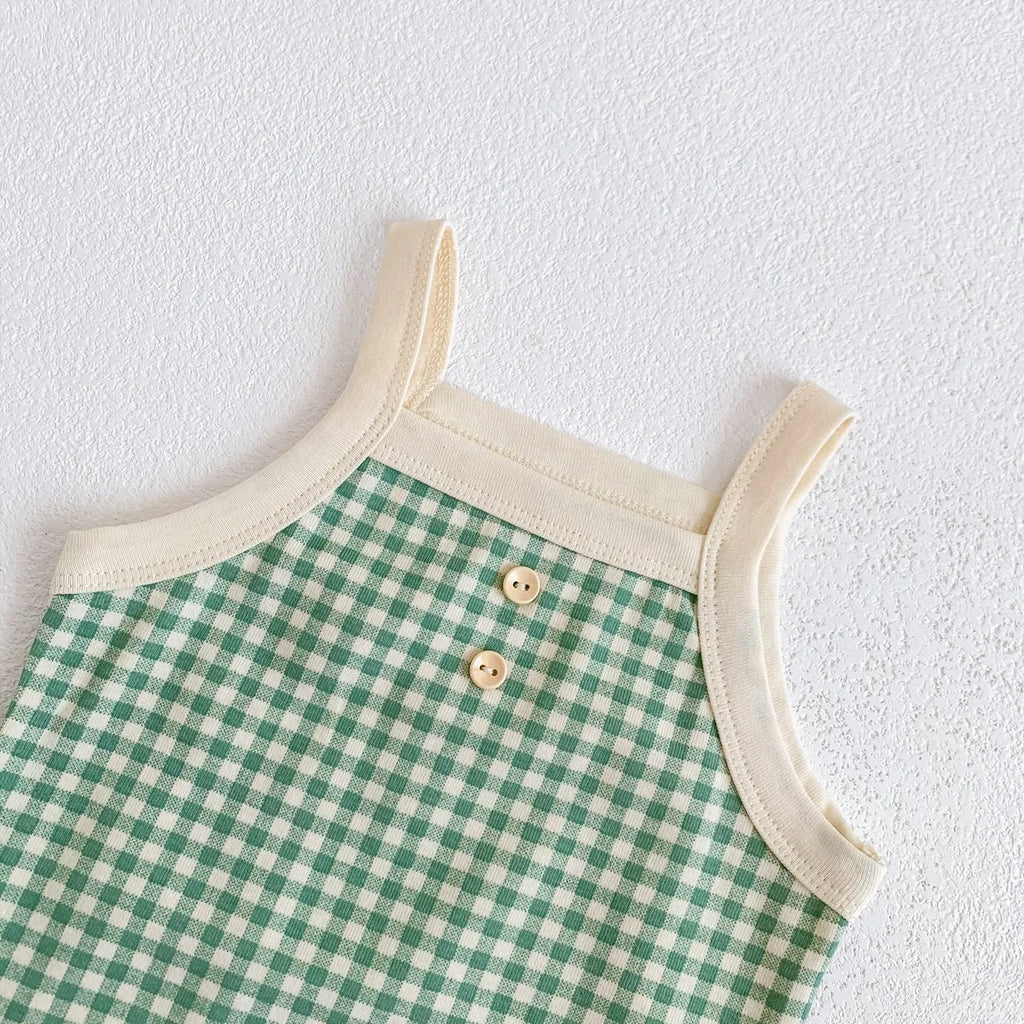 Hina Gingham Romper