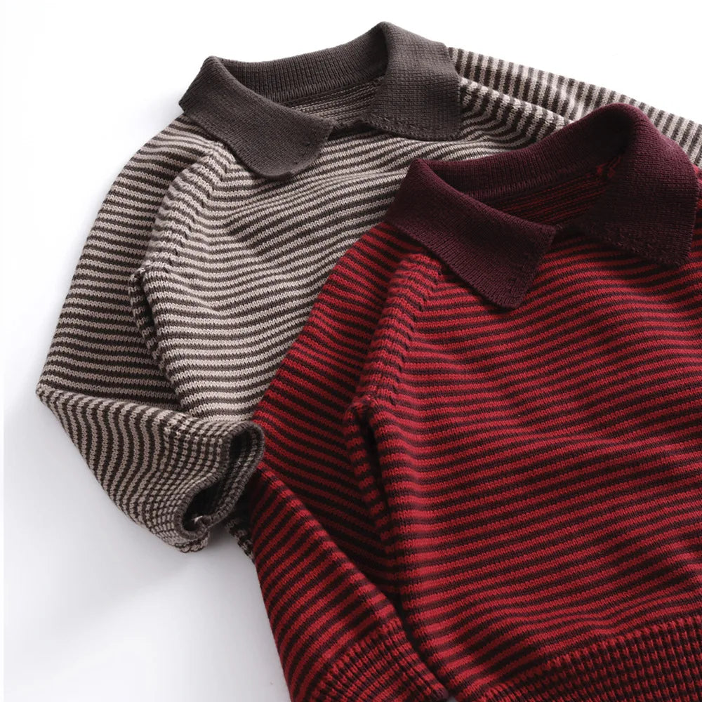 Kairo Stripe Knit Polo