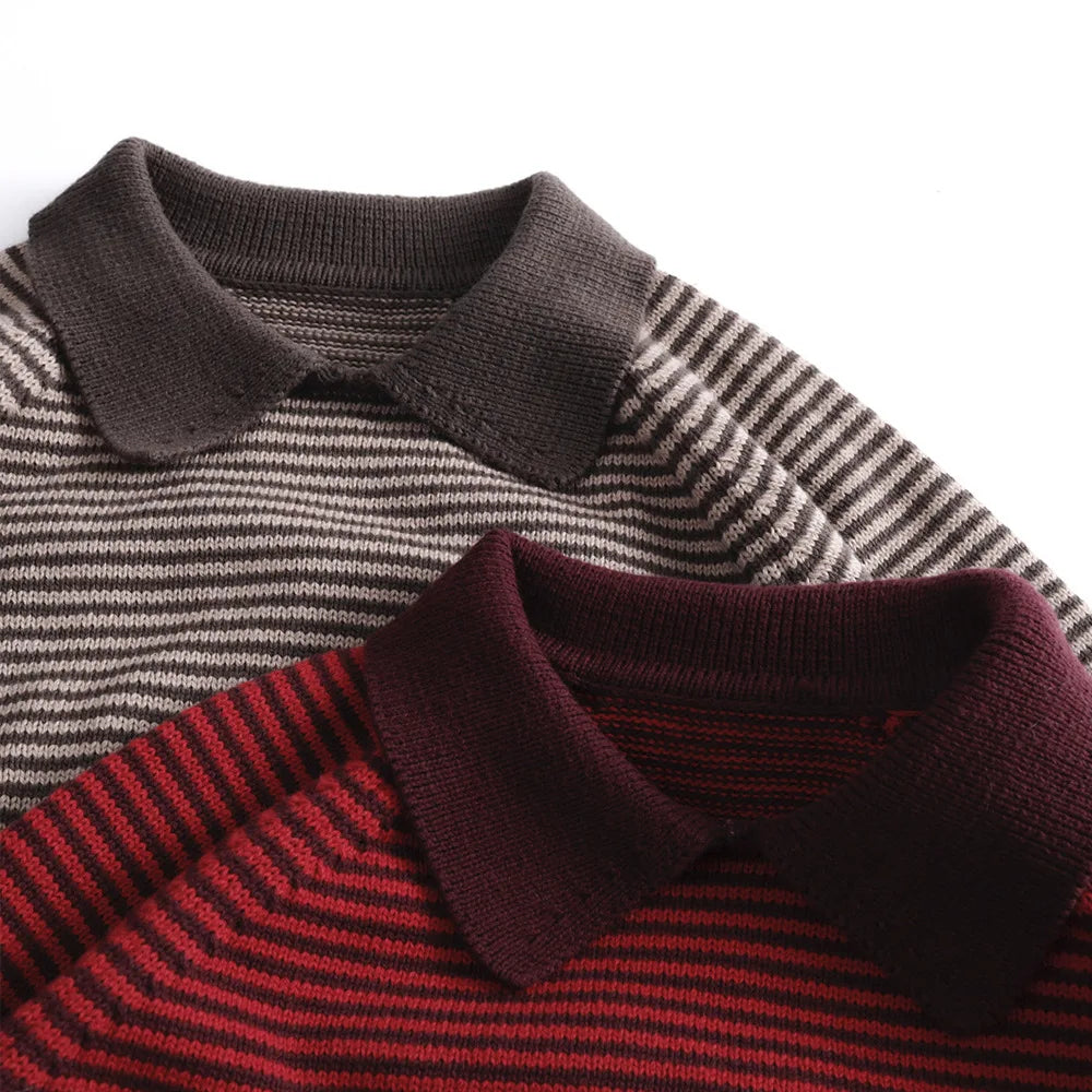 Kairo Stripe Knit Polo