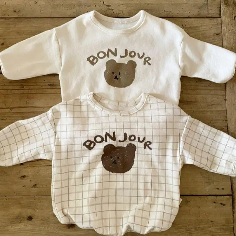 Bonjour Bear Romper