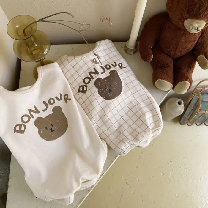 Bonjour Bear Romper