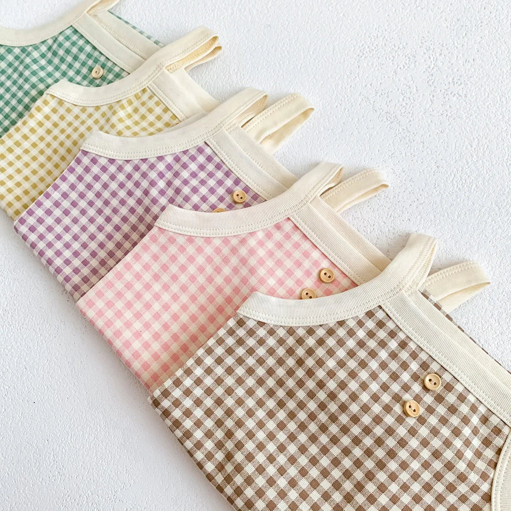 Hina Gingham Romper