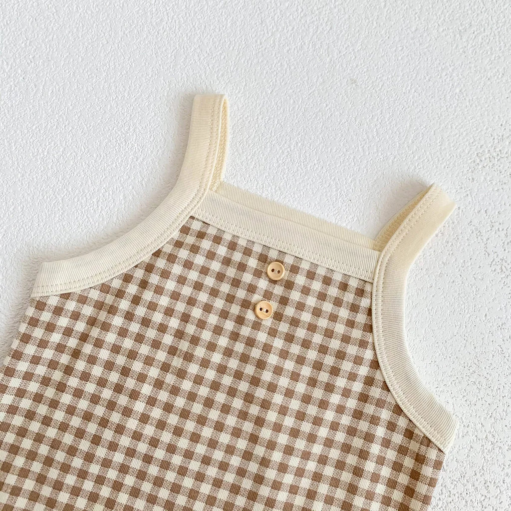 Hina Gingham Romper
